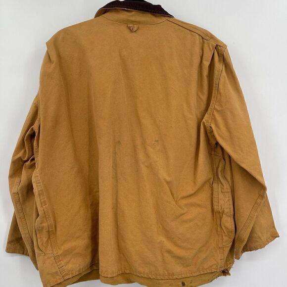 Black Sheep Duck Hunting Yellow Corduroy Collar Button Bomber Jacket  Size Large - Picture 7 of 8